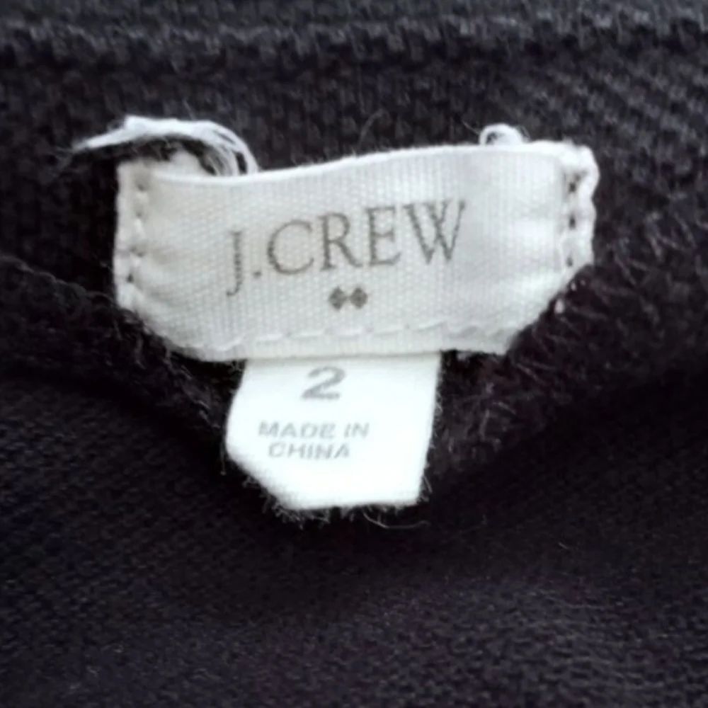 J.CREW BLACK RUFFLE DRESS SZ.2 EUC. - Picture 7 of 9